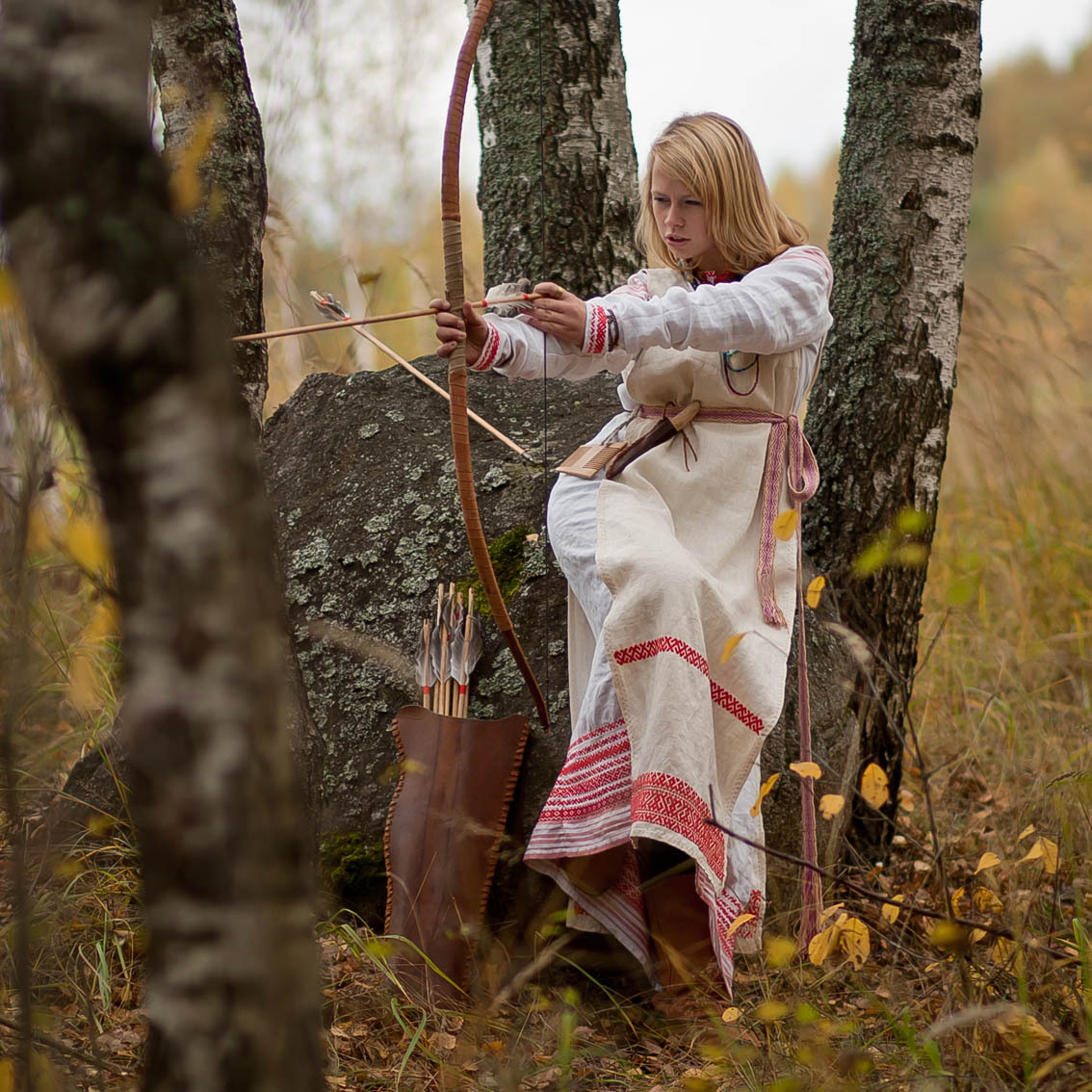 Sexy photo Girls in Slavic costumes in Higashiosaka